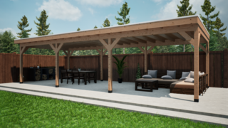 Douglas overkapping, 402 x 981 cm Verando, Pure